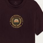 Maison Beverly Hills, Casual Μπλούζα T-Shirt σε Μπορντώ Χρώμα