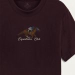 Classic Rider, Μπλούζα T-Shirt σε Μπορντώ Χρώμα