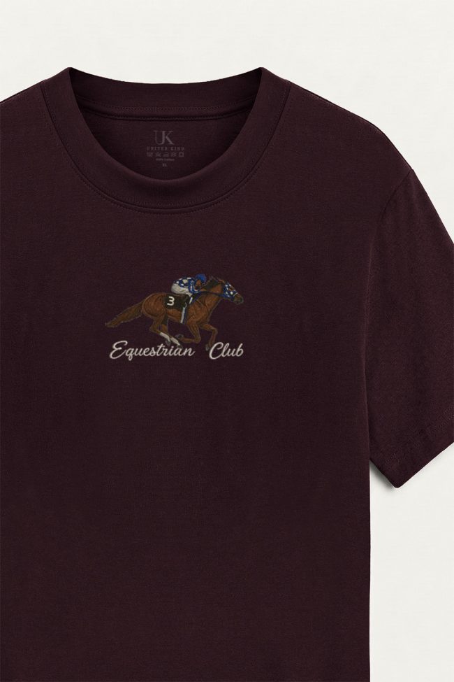 Classic Rider, Μπλούζα T-Shirt σε Μπορντώ Χρώμα