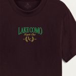 Lake Como Royale Club, Μπλούζα T-Shirt σε Μπορντώ Χρώμα