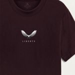 Liberty Wings, T-Shirt Μπλούζα με Σχέδιο σε Μπορντώ Χρώμα