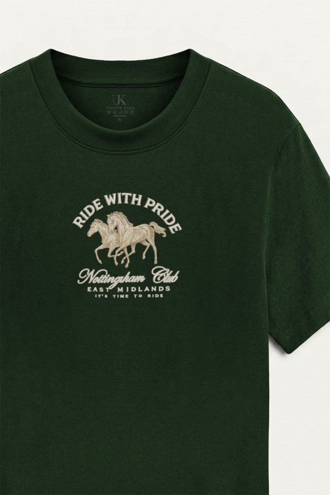 Nottingham Ride, Μπλούζα T-Shirt σε Πράσινο Χρώμα