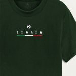 Italia Goal, Μπλούζα T-Shirt σε Πράσινο Χρώμα