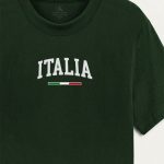 Italia Classic, Μπλούζα T-Shirt σε Πράσινο Χρώμα
