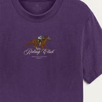 Riding Club, Μπλούζα T-Shirt σε Μωβ Χρώμα