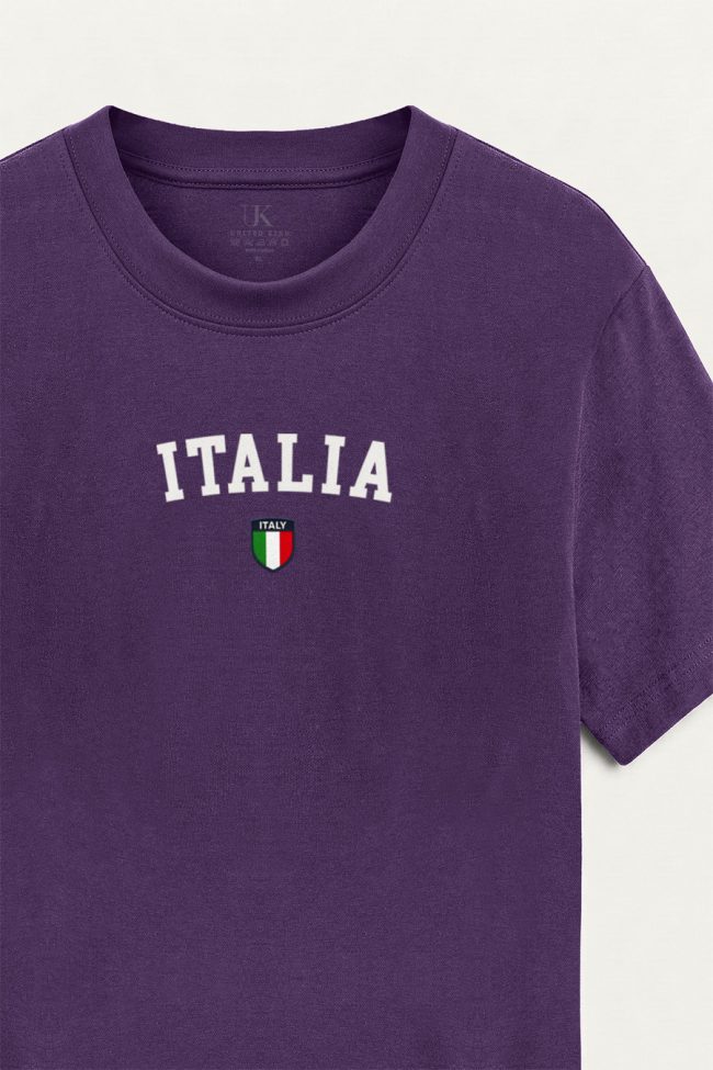 Italia Prime, Μπλούζα T-Shirt σε Μωβ Χρώμα