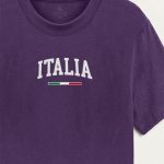 Italia Classic, Μπλούζα T-Shirt σε Μωβ Χρώμα