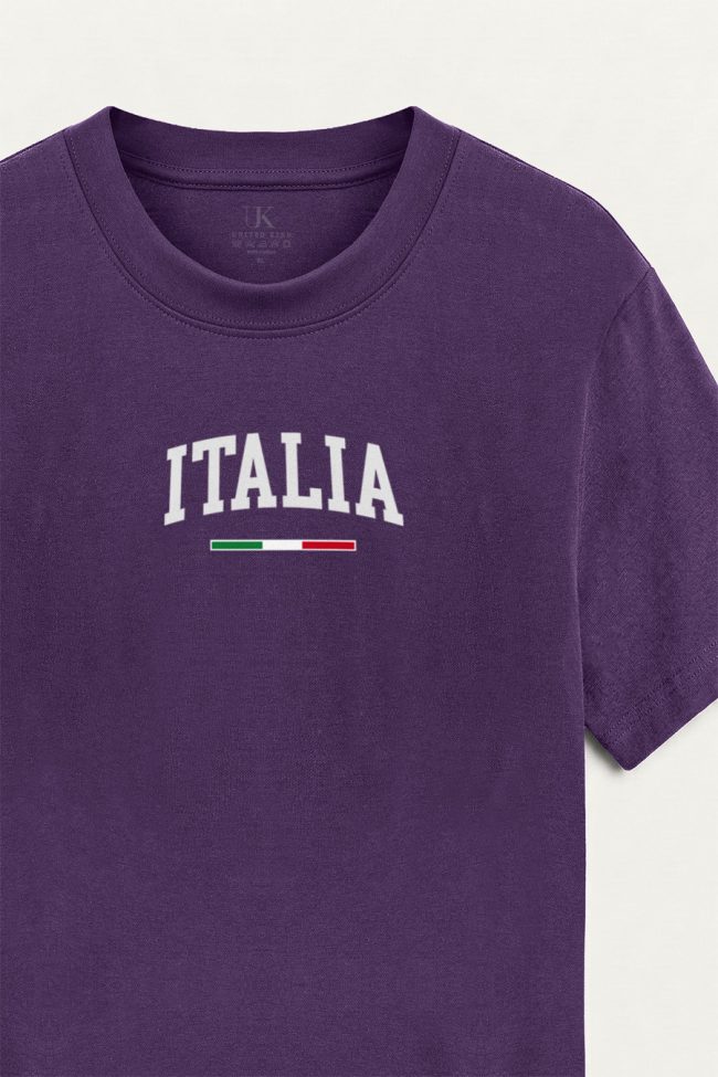 Italia Classic, Μπλούζα T-Shirt σε Μωβ Χρώμα