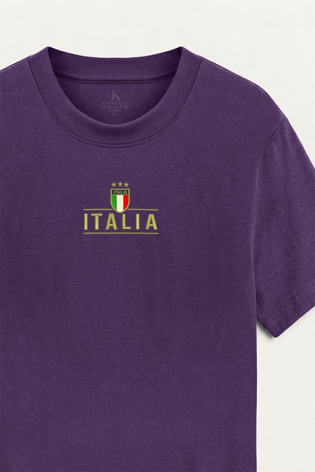 Italia Gold Stars, Μπλούζα T-Shirt σε Μωβ Χρώμα