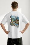 Oversized T-Shirt σε Λευκό Χρώμα με σχέδιο, Chamonix 1924