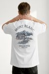 Oversized T-Shirt σε Λευκό Χρώμα με σχέδιο, Mont Blanc Resort