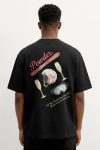 Oversized T-Shirt σε Μαύρο Χρώμα με σχέδιο, Powder