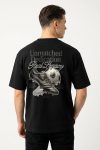 Oversized T-Shirt σε Μαύρο Χρώμα με σχέδιο, Unmatched Dedication