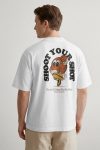 Oversized T-Shirt σε Λευκό Χρώμα με σχέδιο, Shoot Your Shot