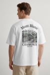 Oversized T-Shirt σε Λευκό Χρώμα με σχέδιο, Chamonix Retro