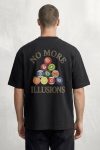 Oversized T-Shirt σε Μαύρο Χρώμα με σχέδιο, No More Illusions Pool