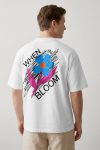 Oversized T-Shirt σε Λευκό Χρώμα με σχέδιο, When We Bloom