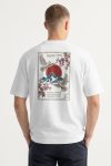 Oversized T-Shirt σε Λευκό Χρώμα με σχέδιο, Japan 1991