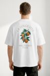Oversized T-Shirt σε Λευκό Χρώμα με σχέδιο, La Dolce Vita Amalfi