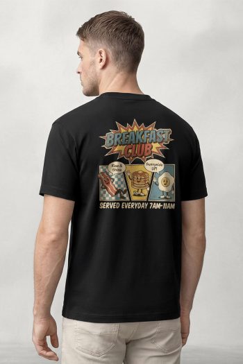 Breakfast Club, T-Shirt σε Μαύρο Χρώμα