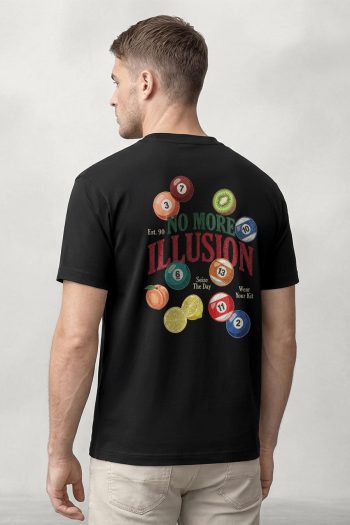 No More Illusions, T-Shirt σε Μαύρο Χρώμα