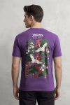Japan Crane, T-Shirt σε Μωβ Χρώμα