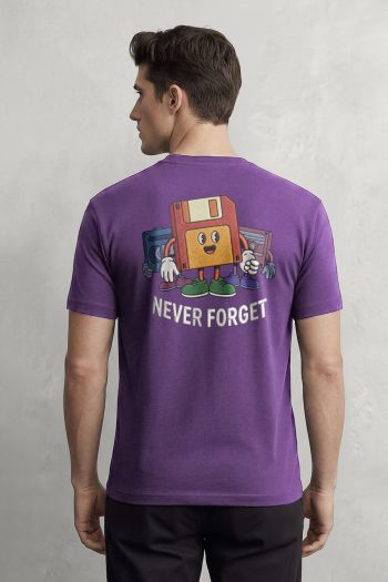 Hard Drive Memories, T-Shirt σε Μωβ Χρώμα