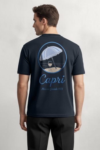 Capri Umbrella, T-Shirt σε Μπλε Χρώμα