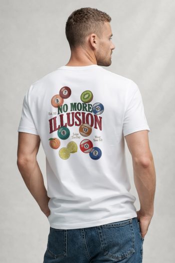 No More Illusions, T-Shirt σε Λευκό Χρώμα