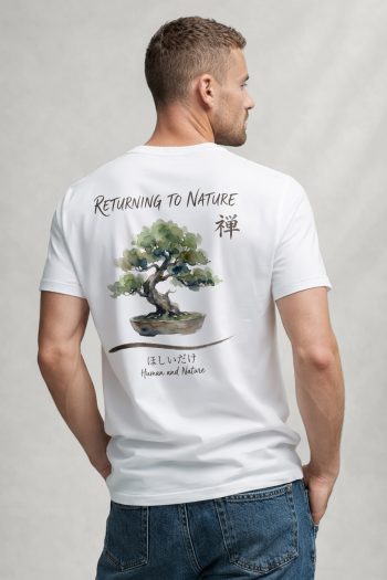 Returning To Nature, T-Shirt σε Λευκό Χρώμα