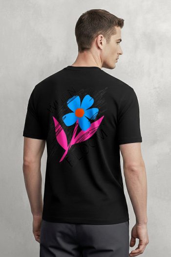 When We Bloom, T-Shirt σε Μαύρο Χρώμα