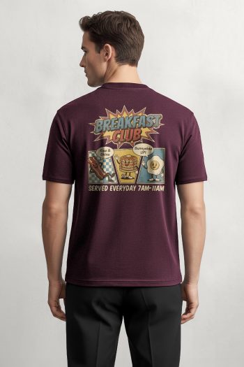Breakfast Club, T-Shirt σε Μπορντώ Χρώμα