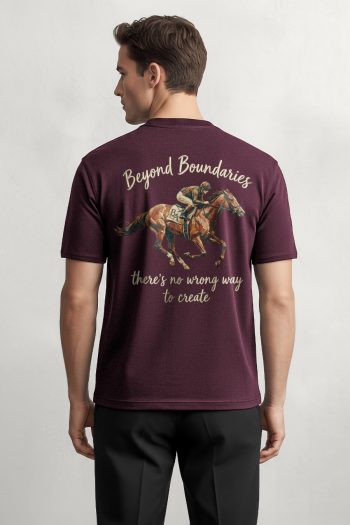 Beyond Boundaries Rider, T-Shirt σε Μπορντώ Χρώμα
