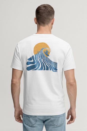 Surf Wave, T-Shirt σε Λευκό Χρώμα