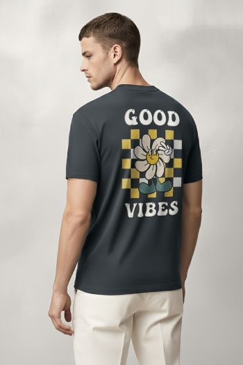 Good Vibes Always, T-Shirt σε Iron Grey Χρώμα