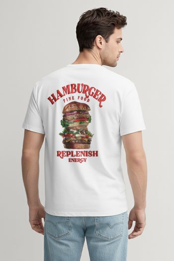 Hamburger Energy, T-Shirt σε Λευκό Χρώμα