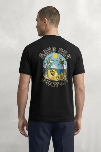 Good Day Everyday, T-Shirt σε Μαύρο Χρώμα