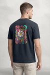Good Vibes Flower, T-Shirt σε Μπλε Χρώμα