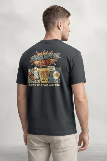 Breakfast Club, T-Shirt σε Iron Grey Χρώμα