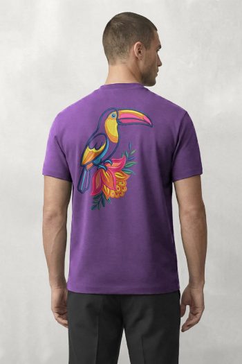 Toucan Back, T-Shirt σε Μωβ Χρώμα