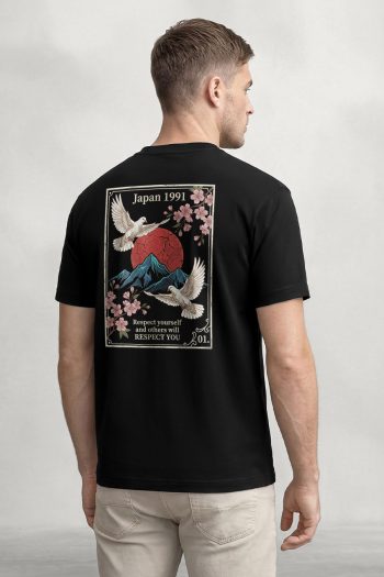 Japan 1991, T-Shirt σε Μαύρο Χρώμα