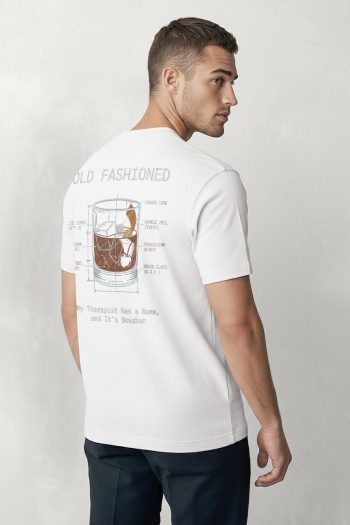 Old Fashioned Therapy, T-Shirt σε Λευκό Χρώμα