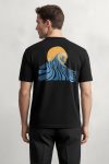 Surf Wave, T-Shirt σε Μαύρο Χρώμα