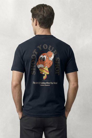 Shoot Your Shot, T-Shirt σε Μπλε Χρώμα