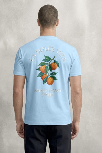 La Dolce Vita Amalfi, T-Shirt σε Γαλάζιο Χρώμα