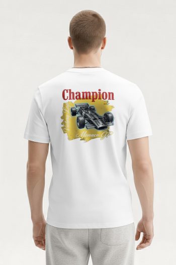 Monaco GP Champion, T-Shirt σε Λευκό Χρώμα