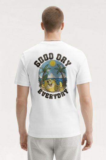 Good Day Everyday, T-Shirt σε Λευκό Χρώμα