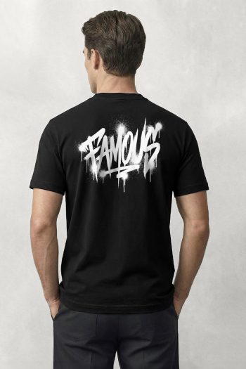Famous, T-Shirt σε Μαύρο Χρώμα