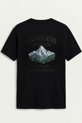 UK Aspen Peak, T-Shirt σε Μαύρο Χρώμα