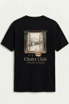 Chalet Club, T-Shirt σε Μαύρο Χρώμα